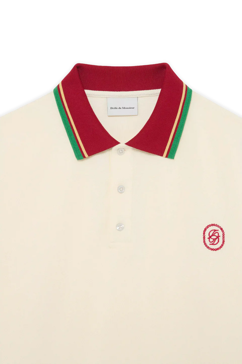 Drôle de Monsieur Mirror Polo - Cream