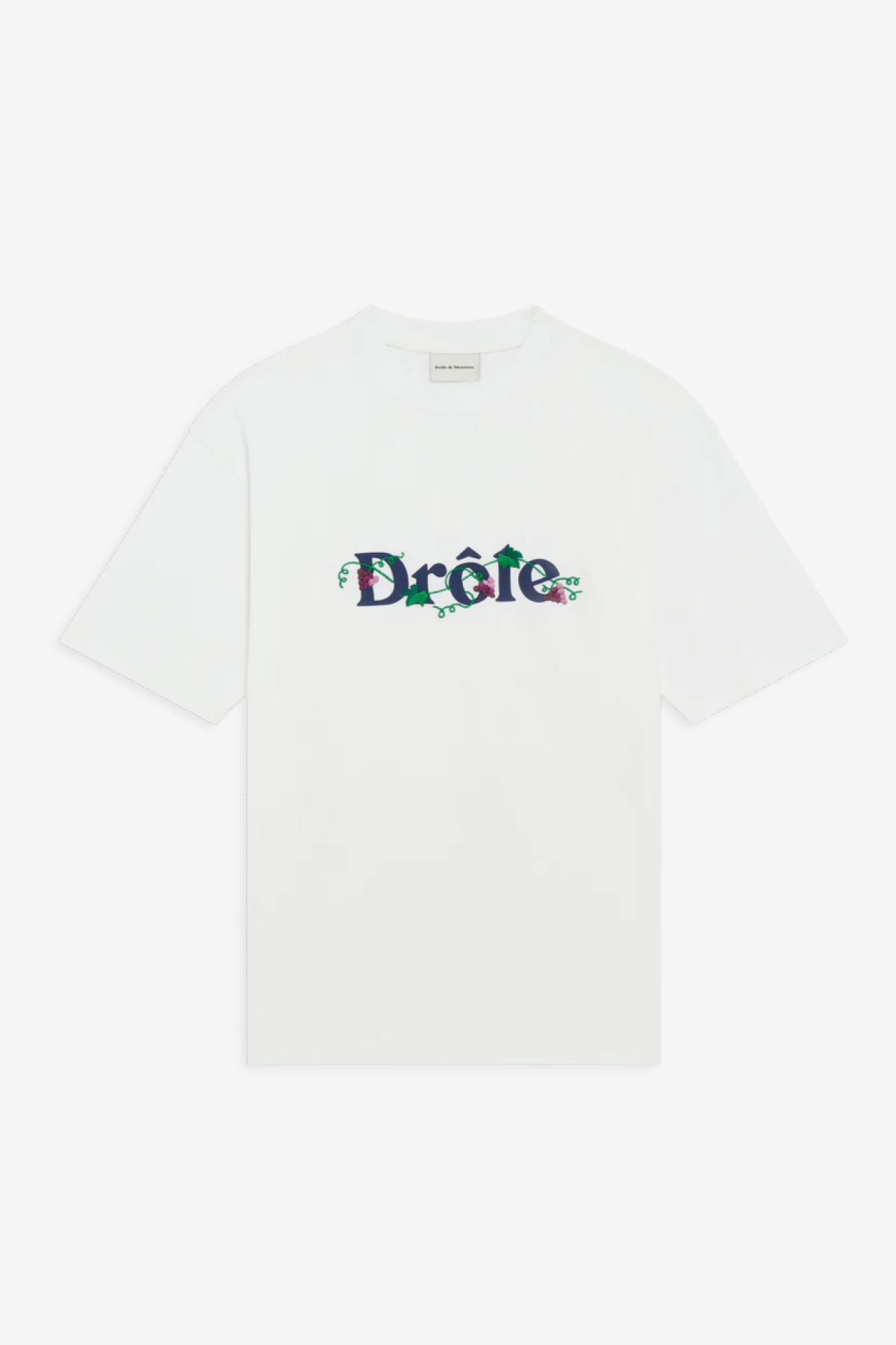 Drôle de Monsieur Raisin Grape Tee - White