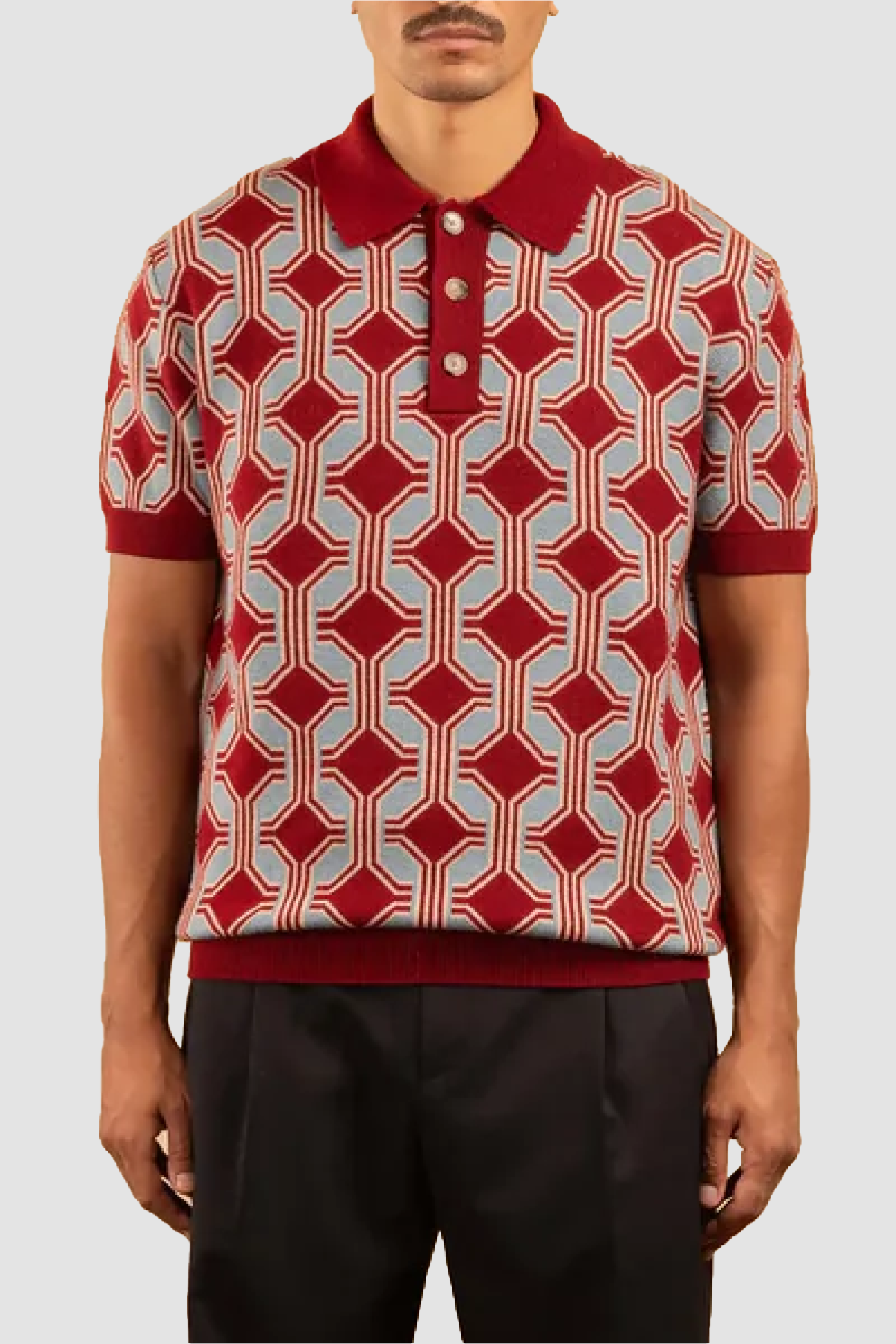 Drôle de Monsieur Géométrique Polo - Red