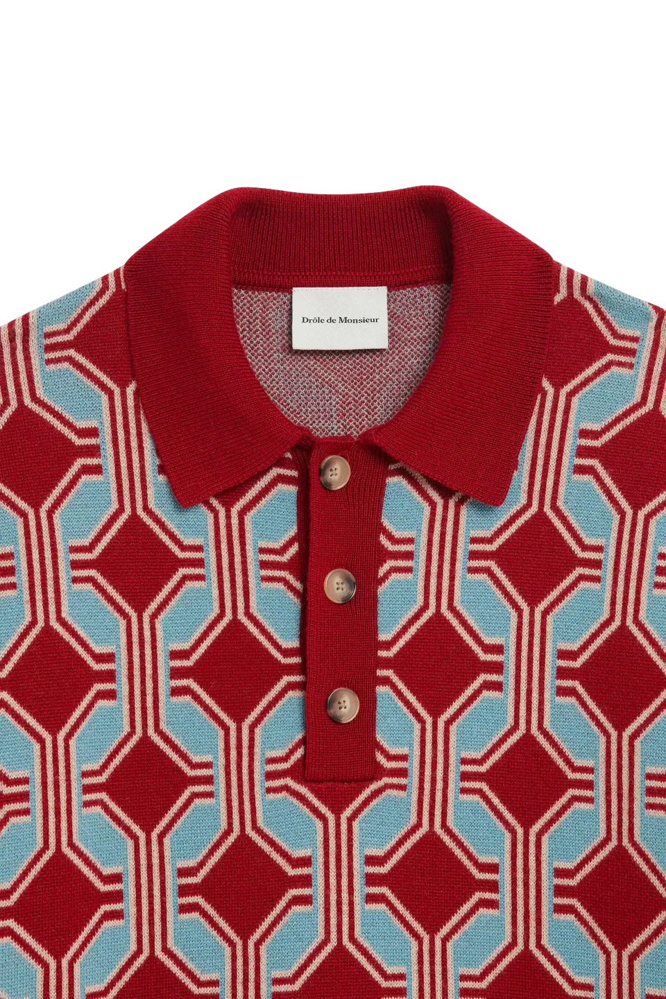 Drôle de Monsieur Géométrique Polo - Red