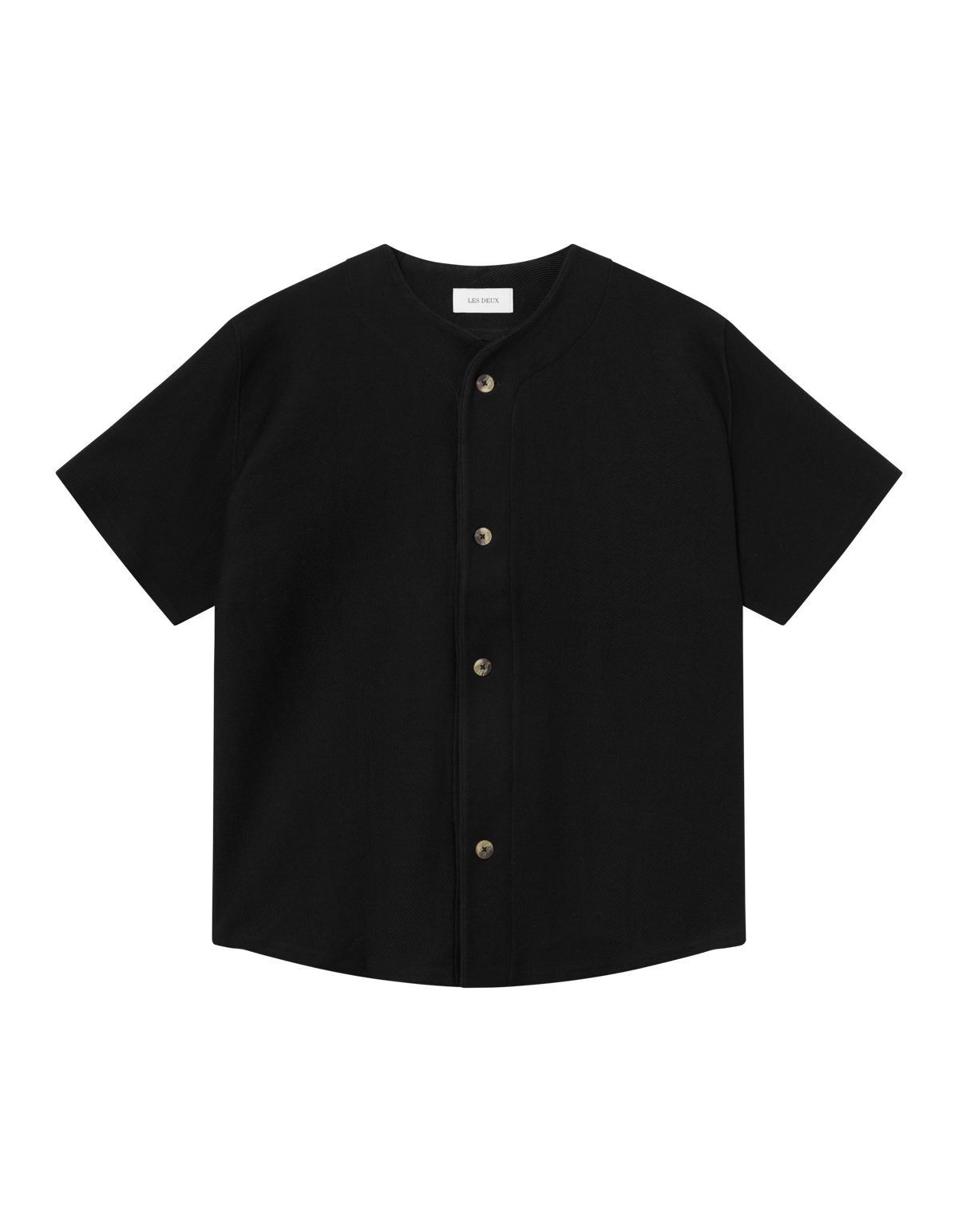 Les Deux Barry Baseball Jersey SS Shirt - Black