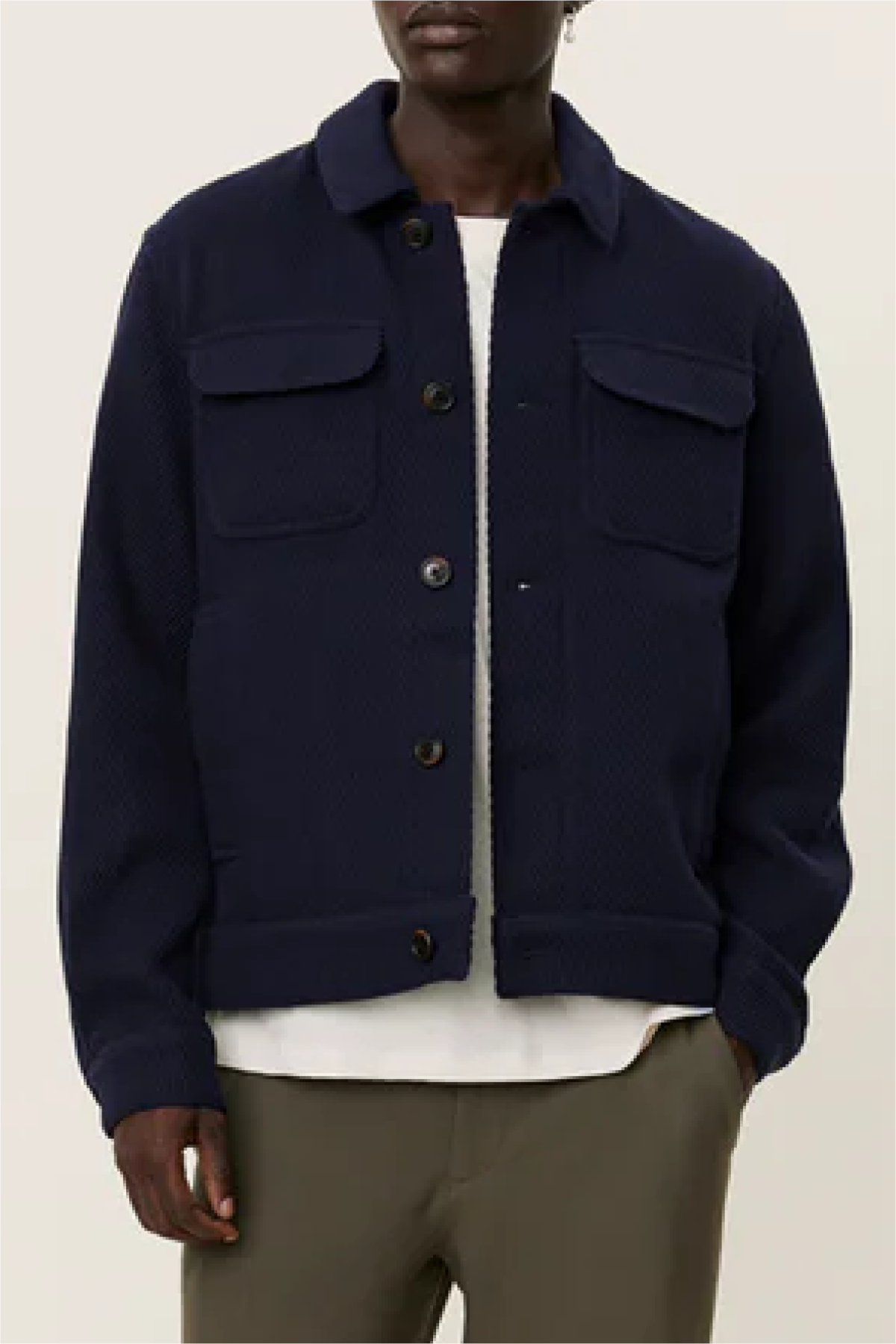 Les Deux Nash 2.0 Wool Jacket - Dark Navy