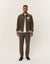 Les Deux Felipe Varsity Jacket - Olive