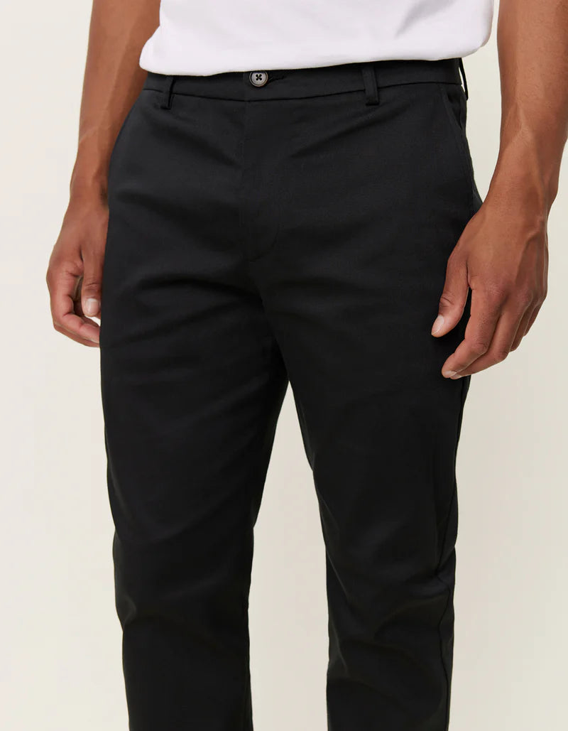 Les Deux Como Reg Cotton Pants - Black