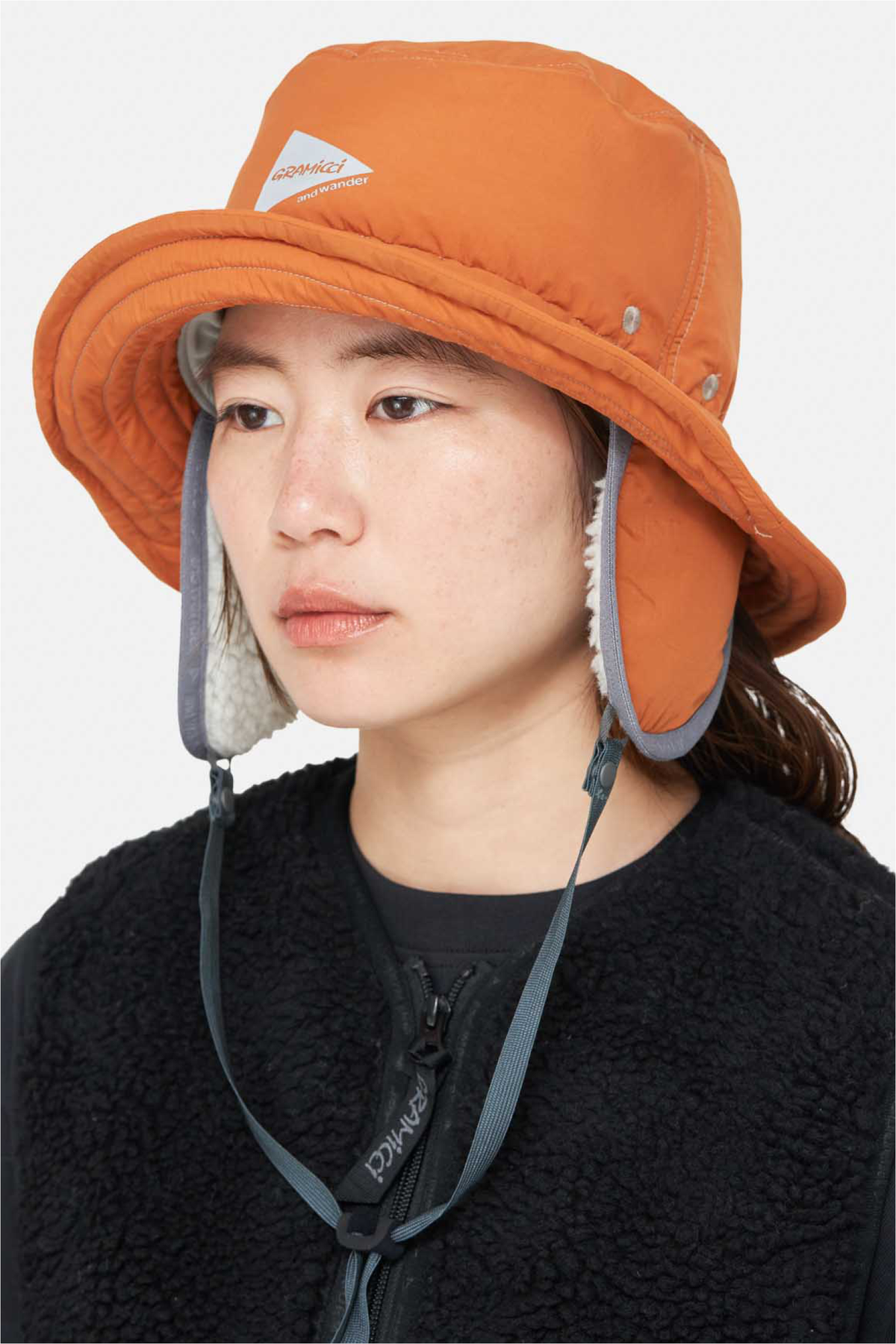 GRAMICCI x and wander Padded Bucket Hat - Orange