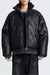 Juun.J Wrinkle Nylon Bomber Jacket - Black