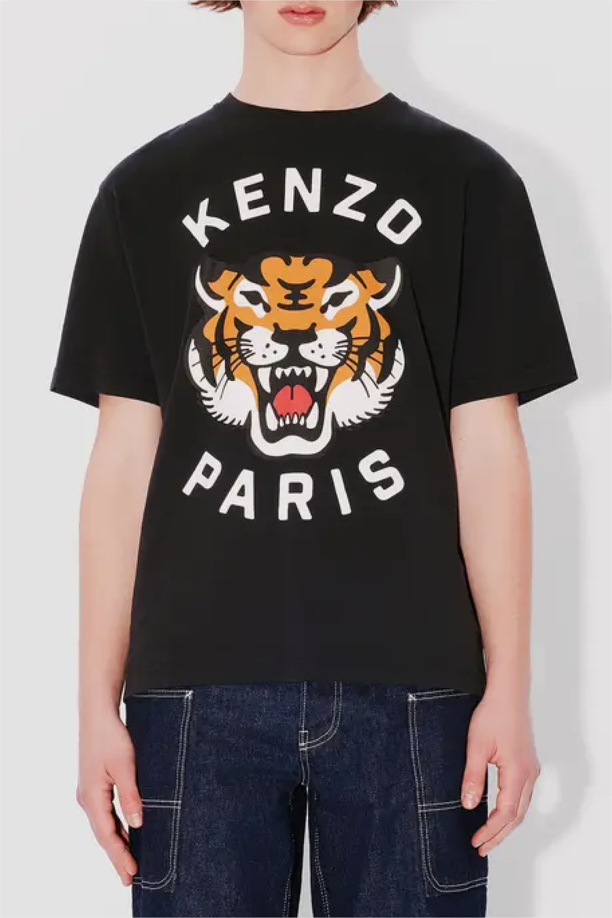 Kenzo Lucky Tiger Oversized Tee - Black