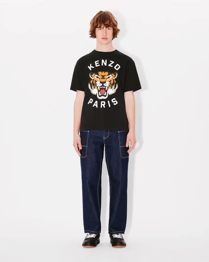 Kenzo Lucky Tiger Oversized Tee - Black