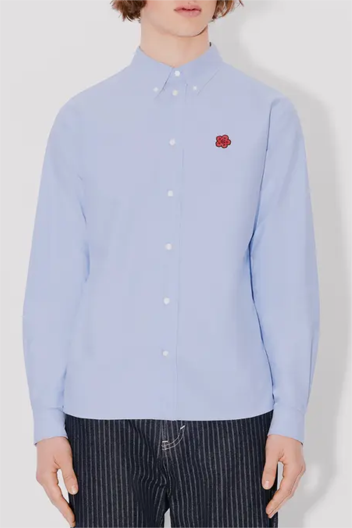 Kenzo Boke Flower Crest Shirt - Sky Blue