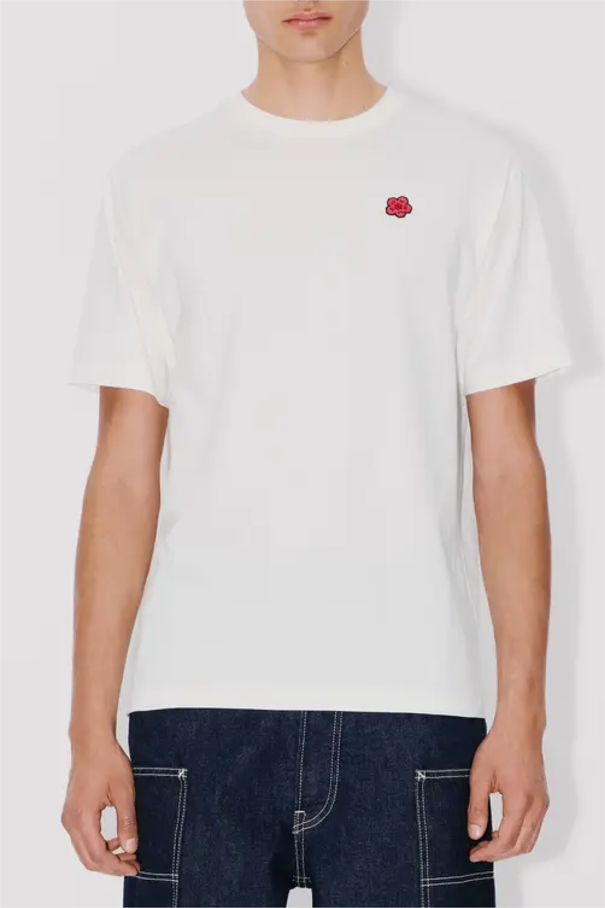 Kenzo Boke Embroidered Classic Tee - Off White