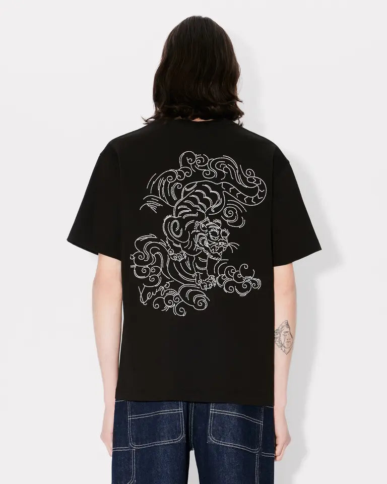 Kenzo Star Tiger Oversized Tee - Black