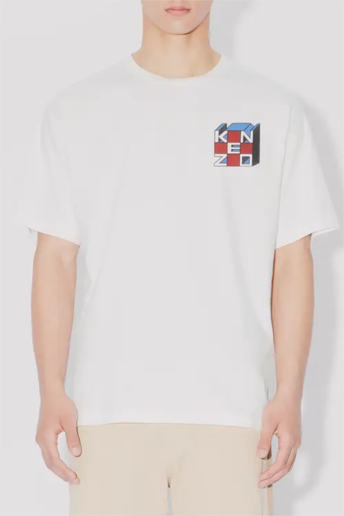 Kenzo Kube Oversized Tee - Off White