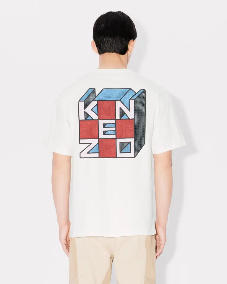 Kenzo Kube Oversized Tee - Off White