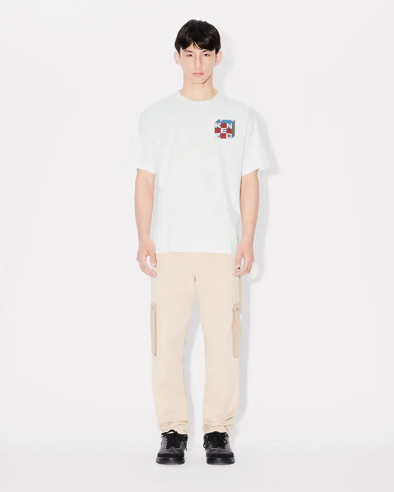 Kenzo Kube Oversized Tee - Off White