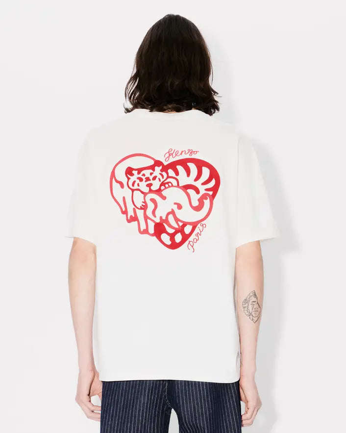 Kenzo Heart Oversized Tee - White