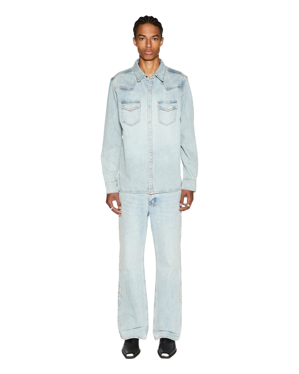 Ksubi Western Capsule Whiplash Paragon LS Shirt - Denim