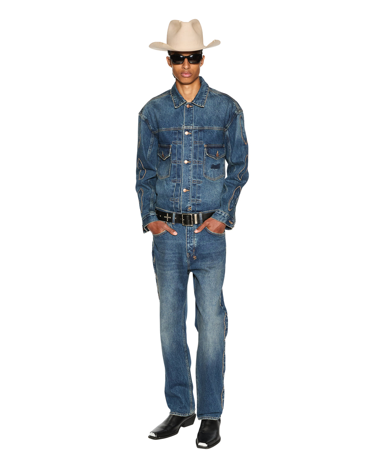 Ksubi Western Capsule Doubledown Oh G Antique Kraft Jacket - Denim