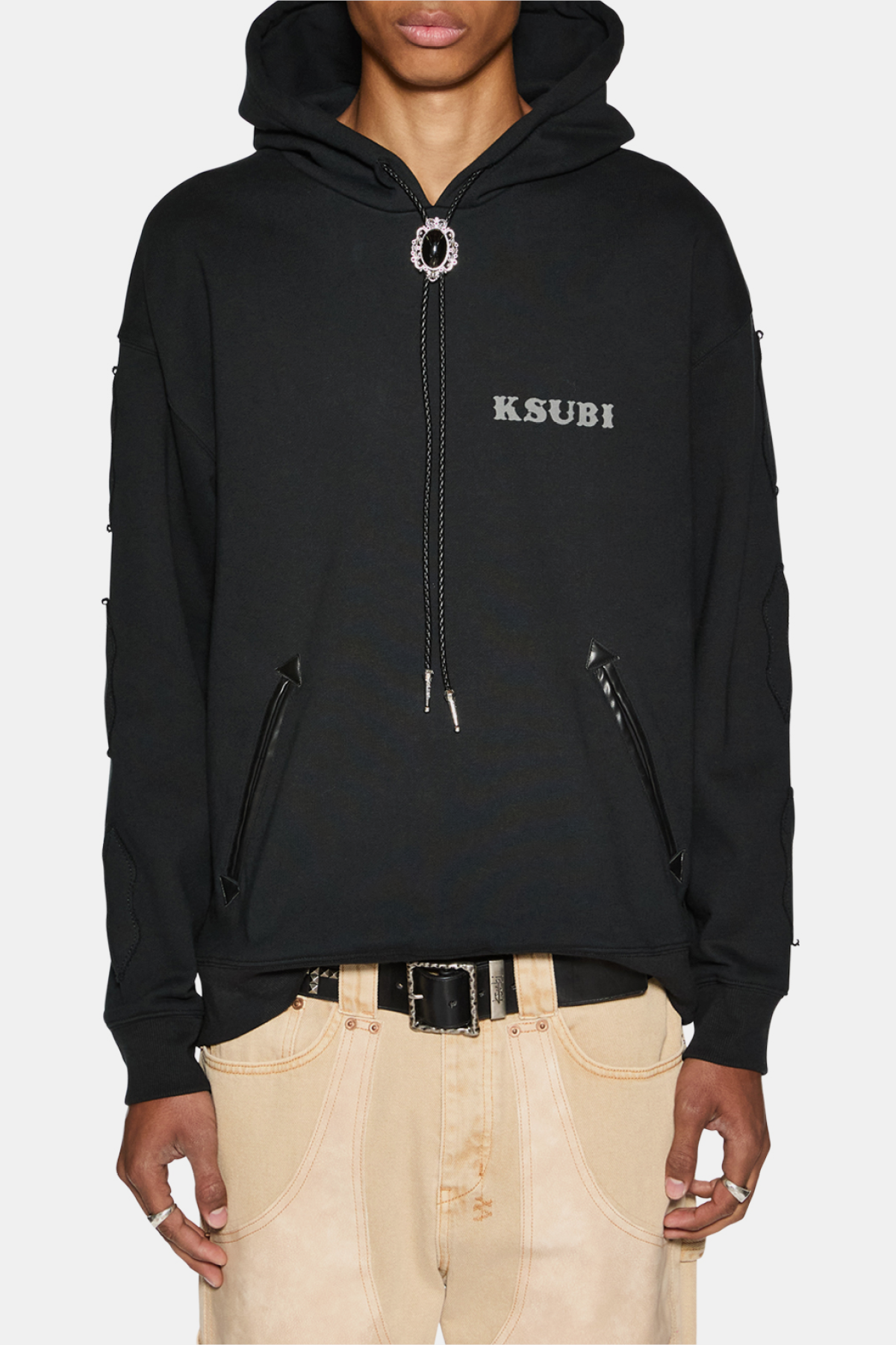 Ksubi Western Capsule Doubledown West Biggie Hoodie - Black