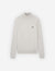 Maison Kitsuné Bold Fox Head Embroidered Turtleneck Sweater - Grey Melange