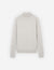 Maison Kitsuné Bold Fox Head Embroidered Turtleneck Sweater - Grey Melange