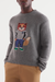 Maison Kitsuné Dressed Fox Sweater - Grey Melange