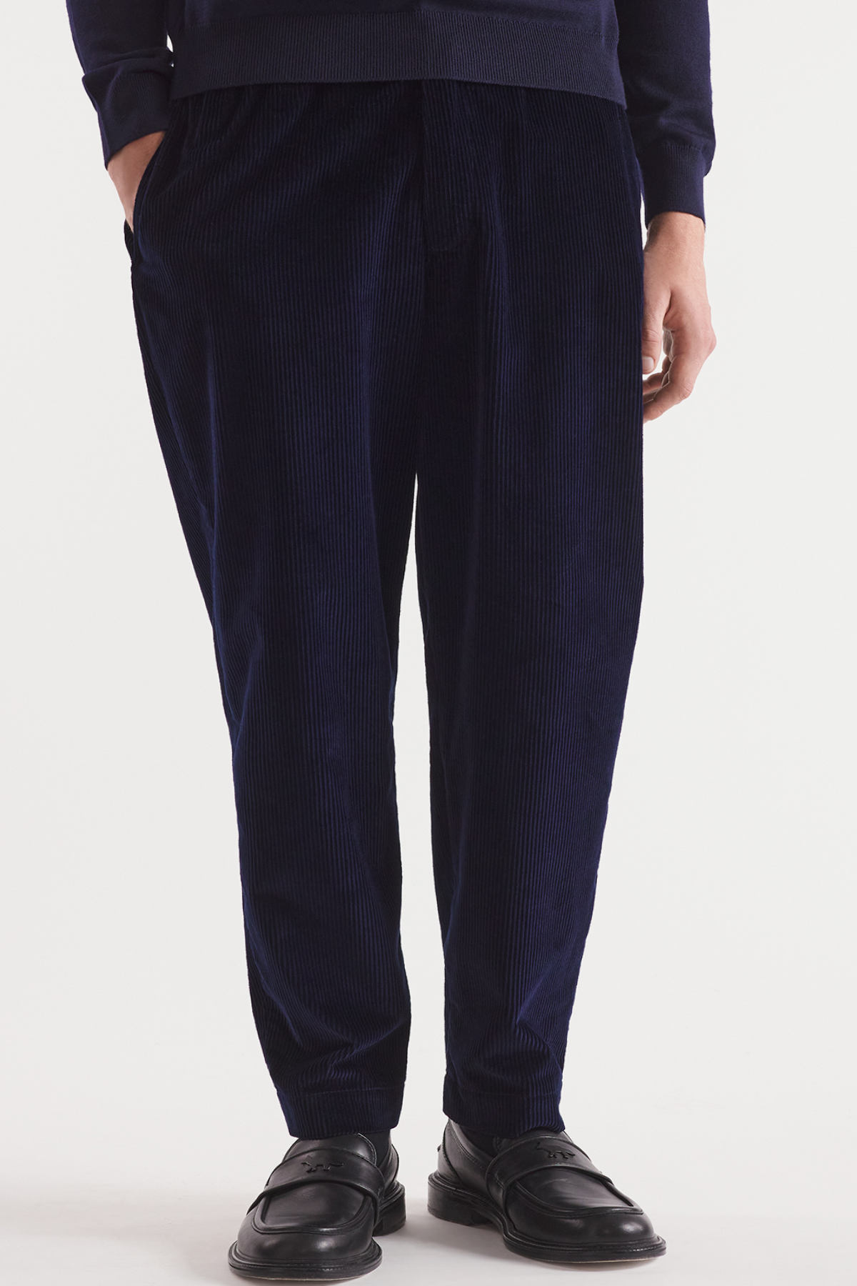 Maison Kitsuné Elasticated Waist Pants - Navy