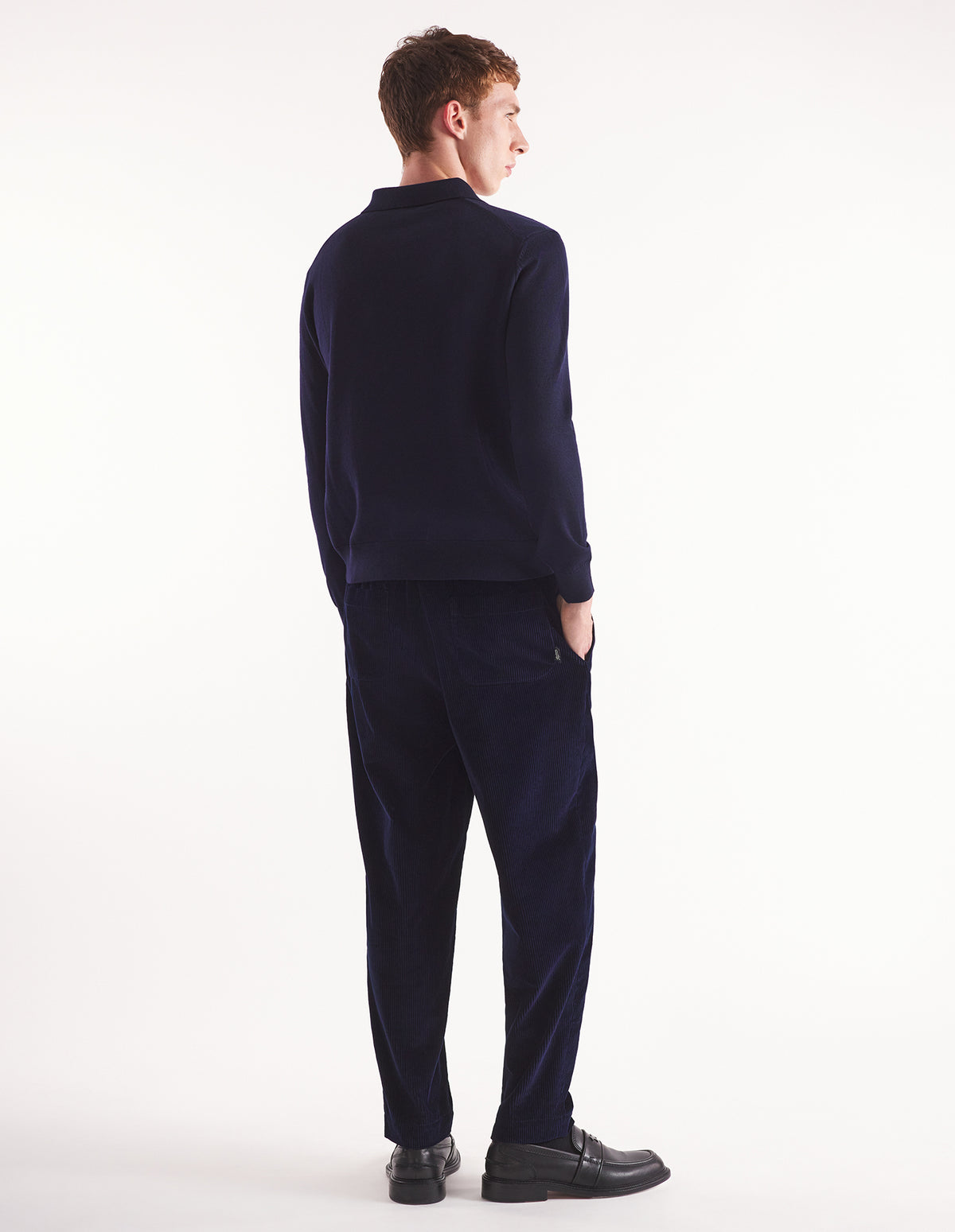 Maison Kitsuné Elasticated Waist Pants - Navy