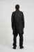 Masnada Funnel Neck Coated Wool Coat - Black