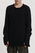 Masnada Seamed Mix Mohair Sweater - Black