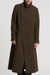 Masnada Long Buttoned Wool Jacket - Swamp