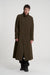 Masnada Long Buttoned Wool Jacket - Swamp