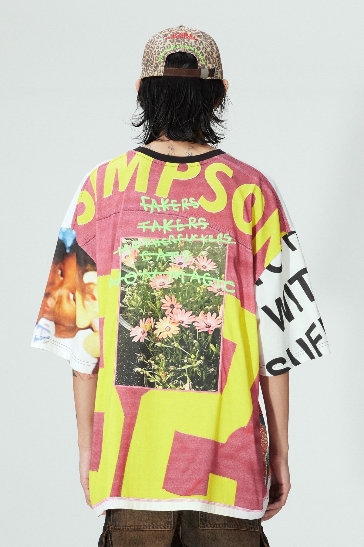 P.A.M B.I.T.C.H. (Martine Syms) Oversized Tee - Multi