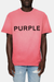 Purple Brand Wordmark Tee - Pink