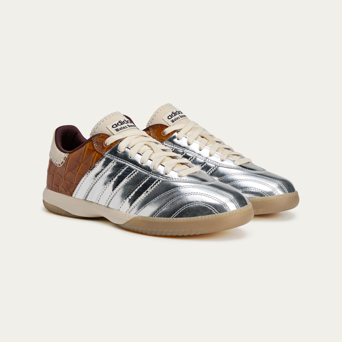 adidas x Wales Bonner Millennium Samba Sneakers - Silver Metallic / Silver Metallic / Easy Yellow