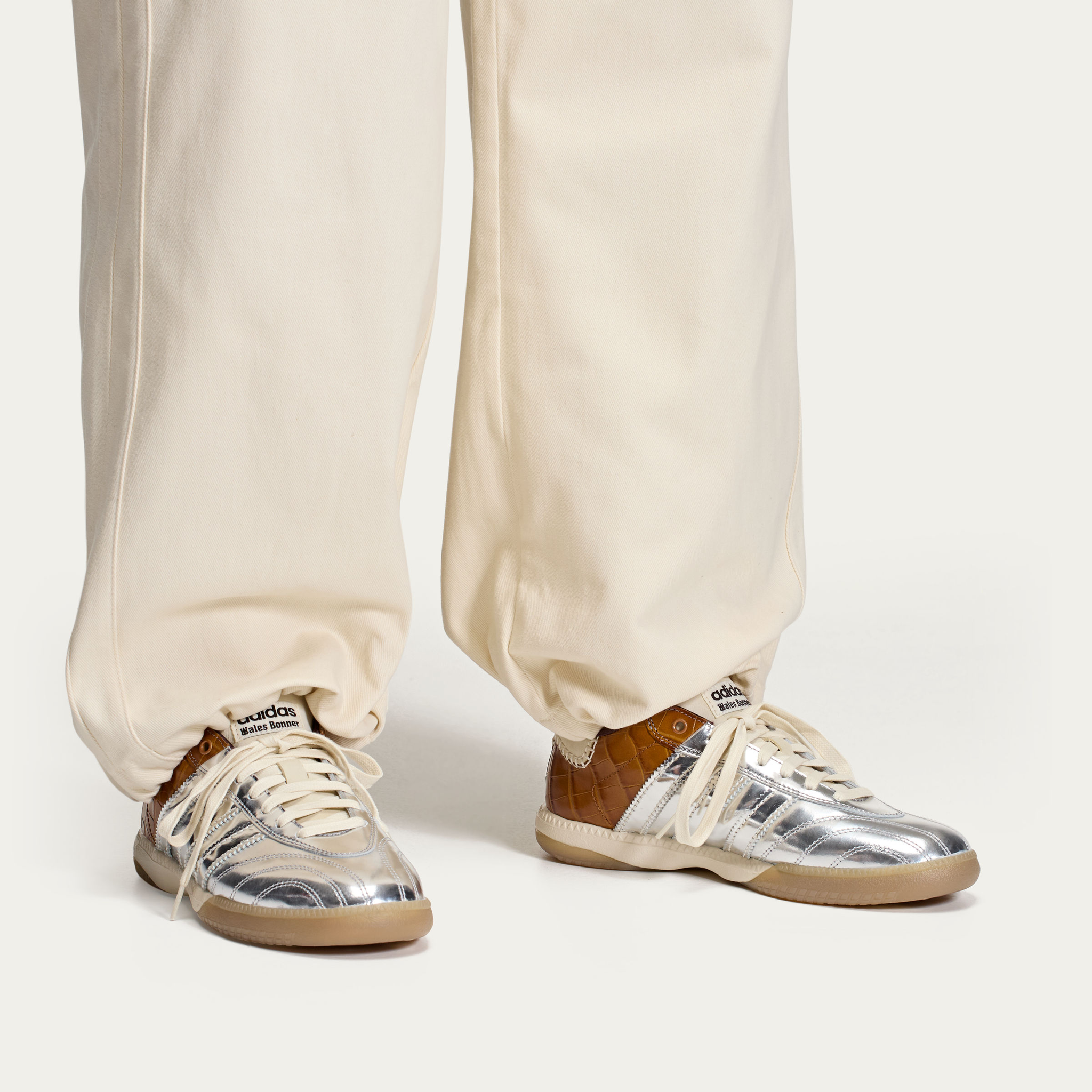 Sneakers silver metallic sales