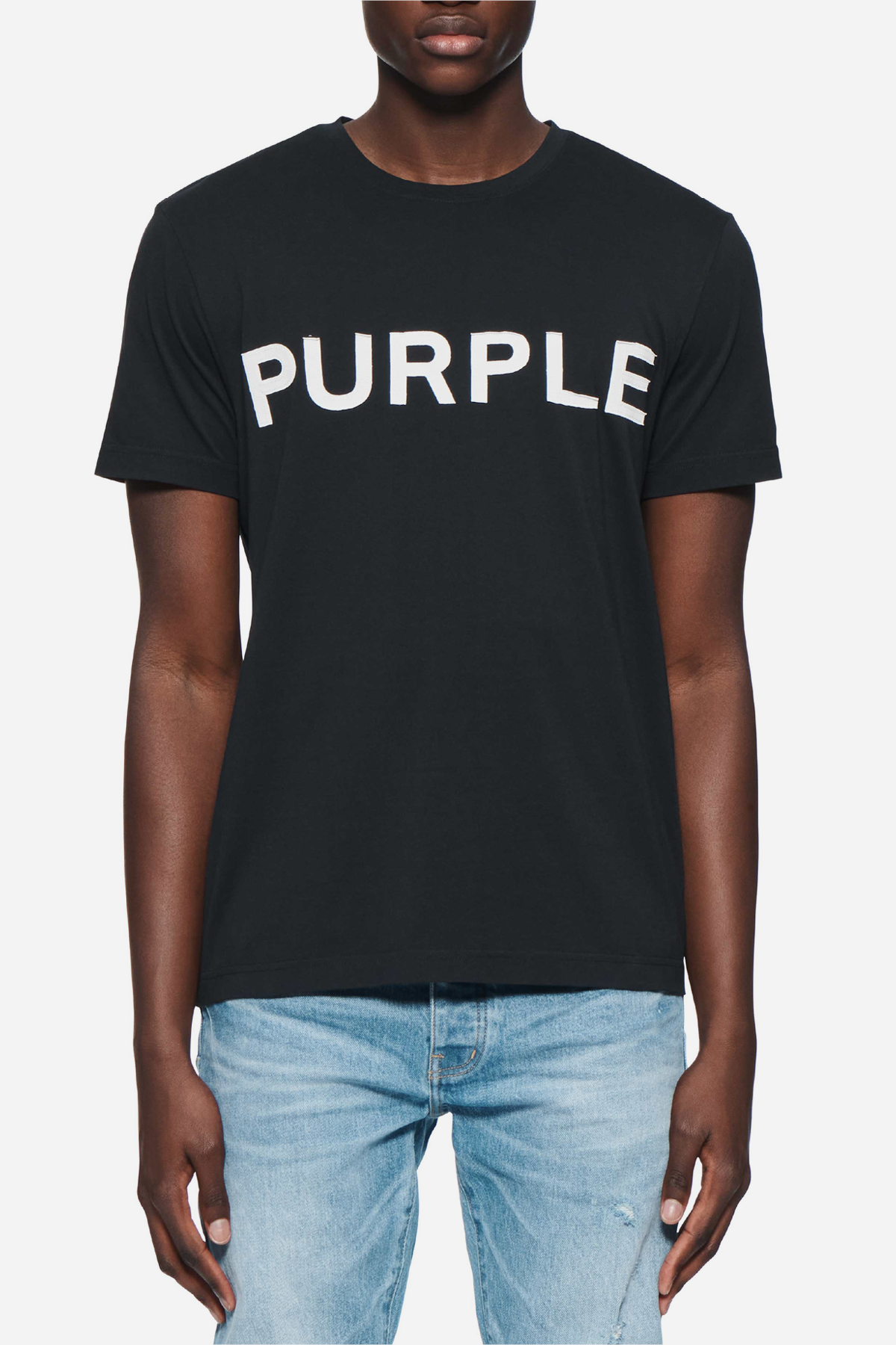 Purple Brand Clean Jersey S/S Tee - Black