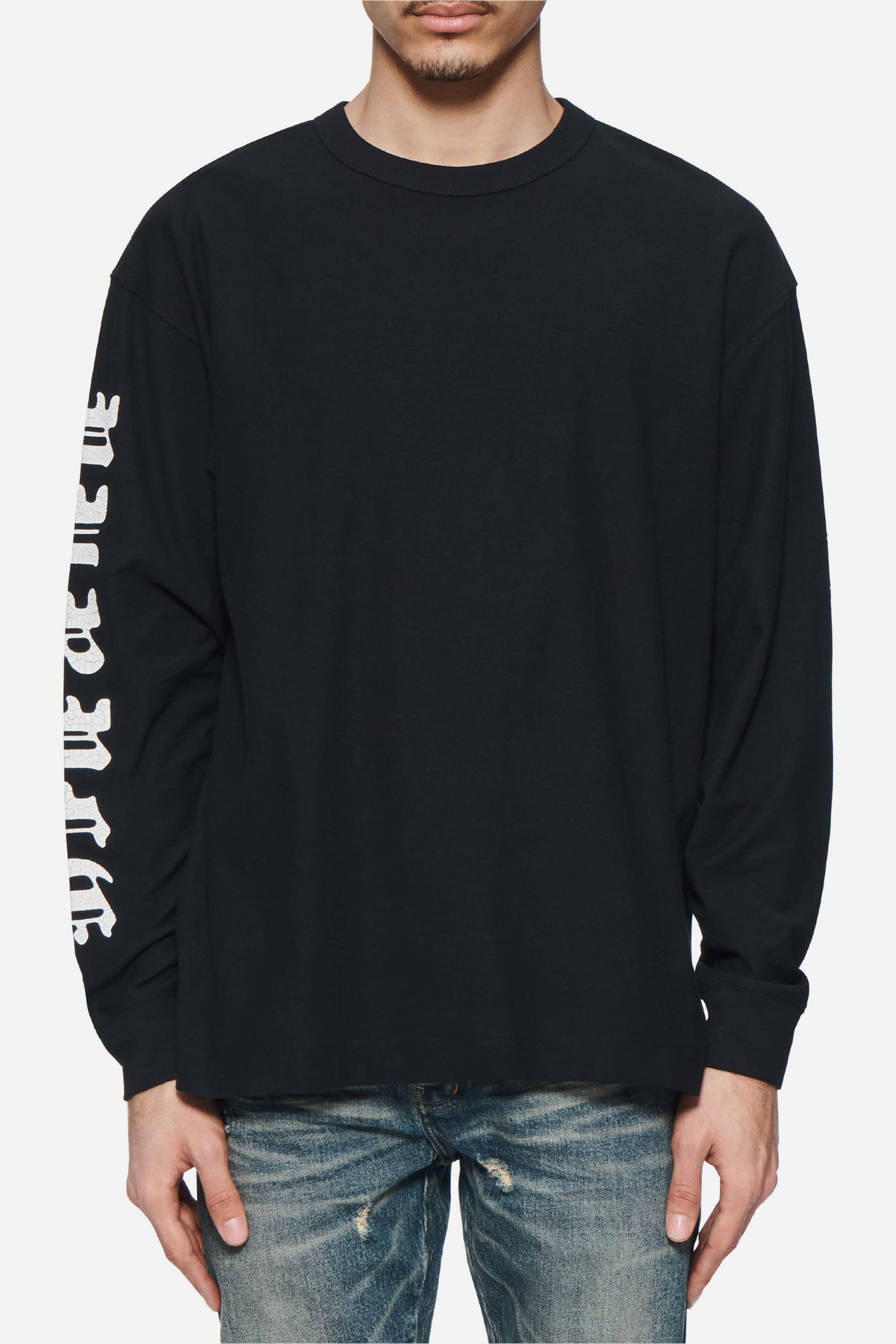 Purple Brand Inside Out Flame L/S Tee - Black