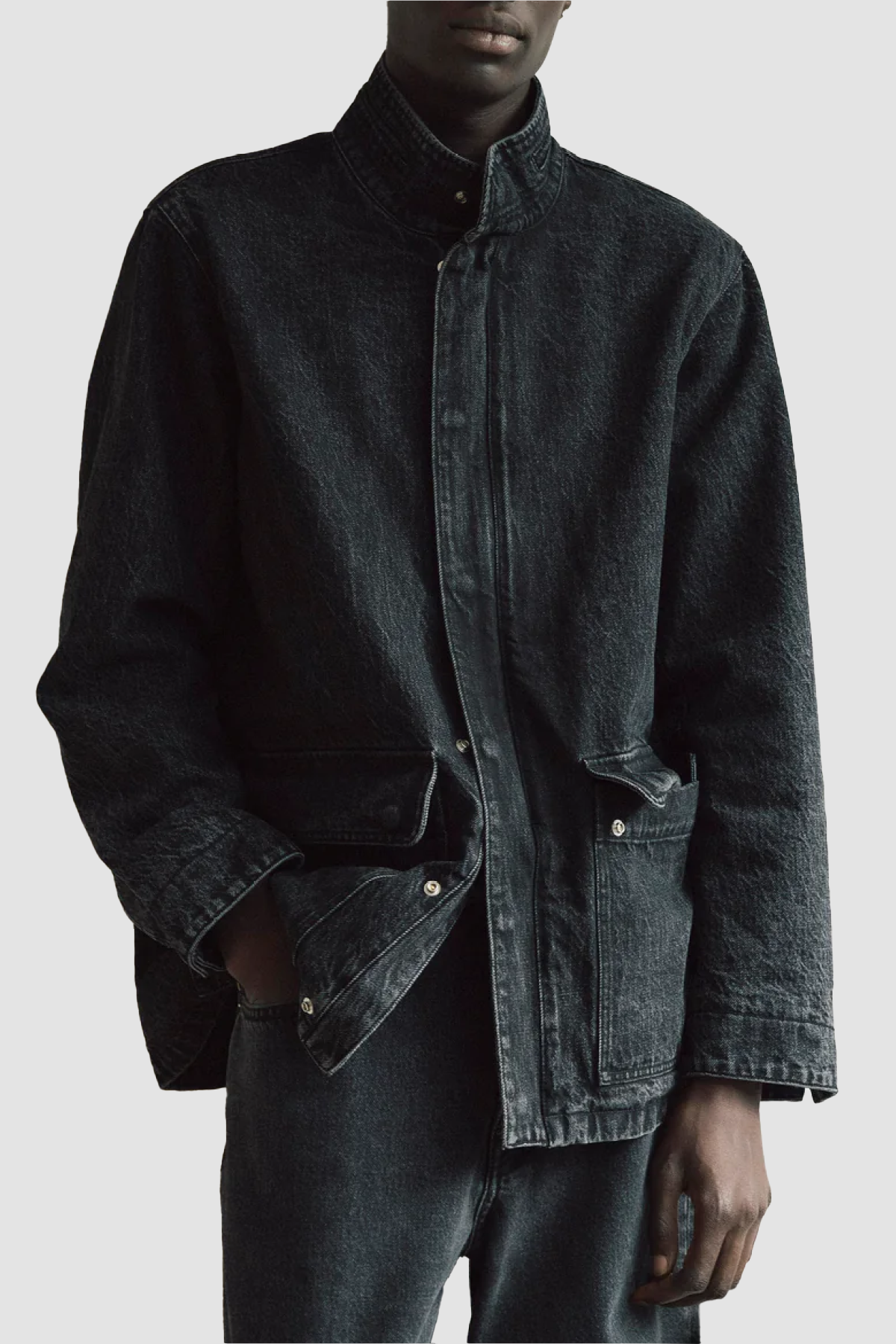 Sunflower Fatigue Jacket - Washed Black