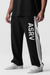 ASRR Waffle Knit Relaxed Sweatpant - Black/White
