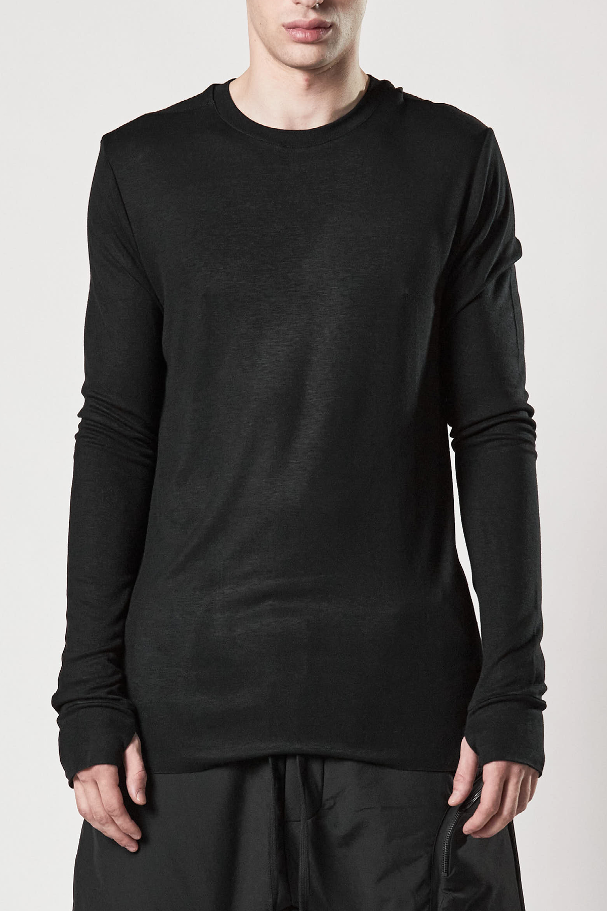 thom/krom M TS 814 Round Neck Shirt Slim Tee - Black