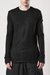 thom/krom M TS 814 Round Neck Shirt Slim Tee - Black