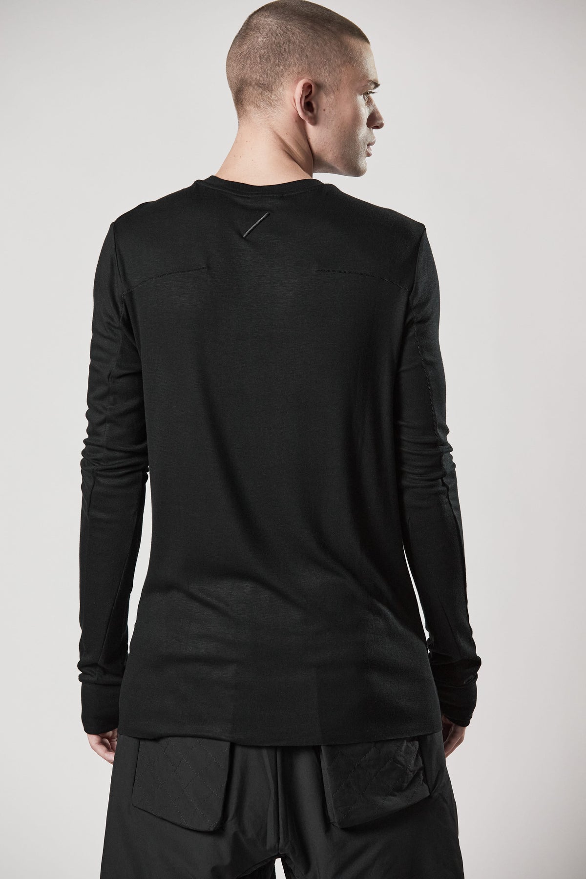 thom/krom M TS 814 Round Neck Shirt Slim Tee - Black