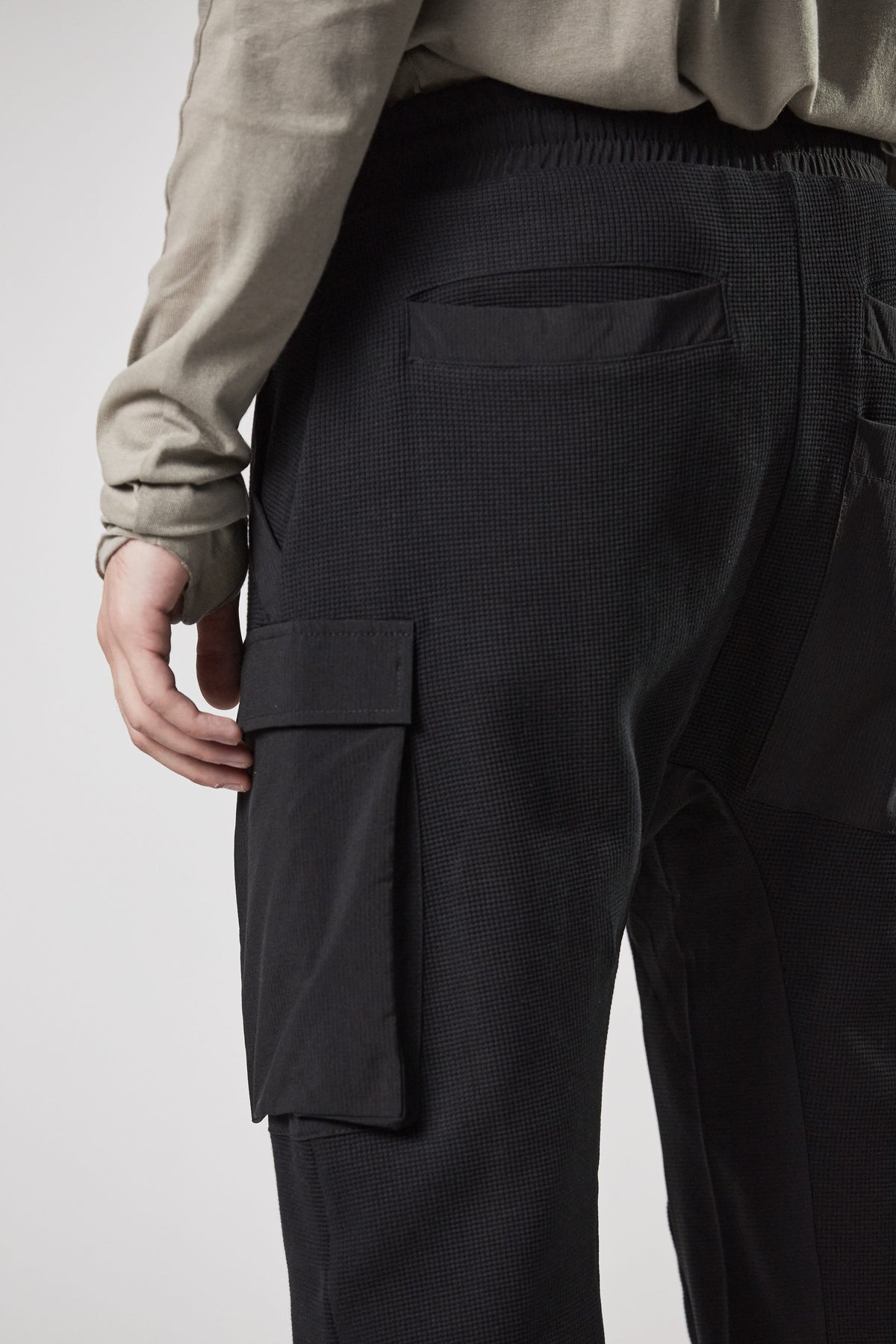 thom/krom M ST 448 Matmix Cargo Pants - Black