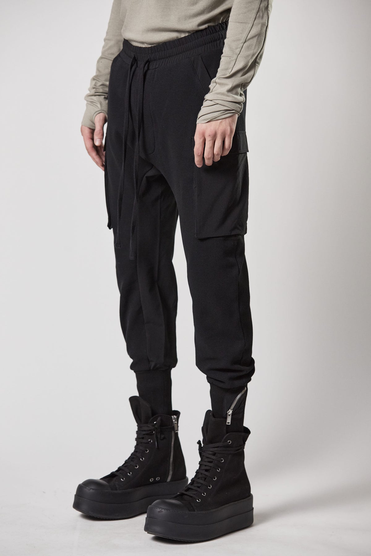 thom/krom M ST 448 Matmix Cargo Pants - Black