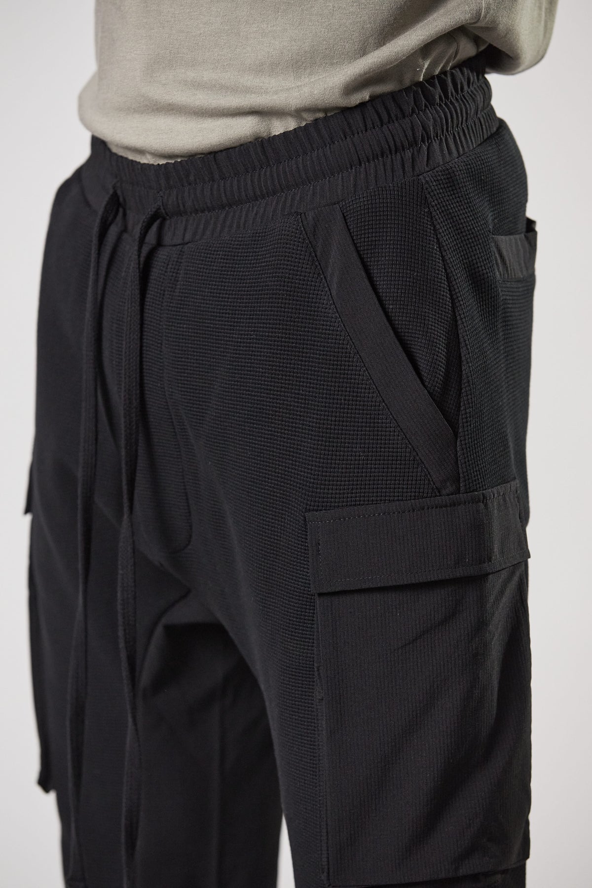 thom/krom M ST 448 Matmix Cargo Pants - Black