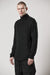 thom/krom M TS 826 High Collar Inside Out Tee - Black