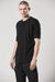 thom/krom M TS 817 Stand Up Collar Tee - Black