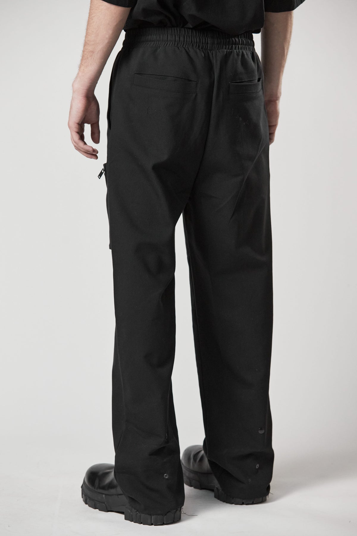 thom/krom M ST 456 Wide Leg Cargo Pants - Black