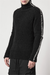 thom/krom M K 121 High Collar Sweater - Black