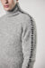 thom/krom M K 121 High Collar Sweater - Light Grey